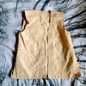 Cream boho Vest